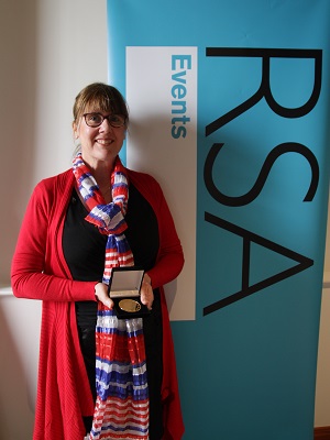 Sue Ellson with Significant Service Convenor's Citation at The Australian Career Book Award supported by The RSA Oceania