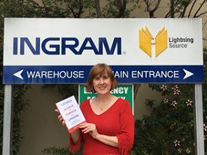 Sue Ellson with first copy of '120 Ways To Achieve Your Purpose With LinkedIn' 18/02/16