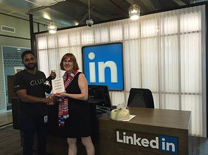 LinkedIn Melbourne Vikram Nair and Sue Ellson
