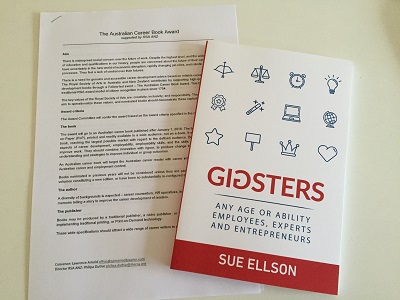 Australian Career Book Awards - Gigsters Book by Sue Ellson Entry 2019